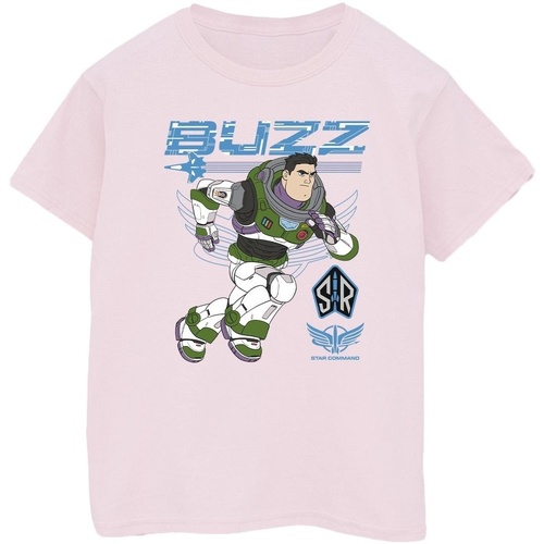 Abbigliamento Donna T-shirts a maniche lunghe Disney Lightyear Buzz Run To Action Rosso