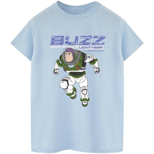 Abbigliamento Donna T-shirts a maniche lunghe Disney Lightyear Buzz Jump To Action Blu