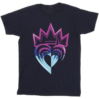 Abbigliamento Bambina T-shirts a maniche lunghe Disney Descendants Pink Crown Blu