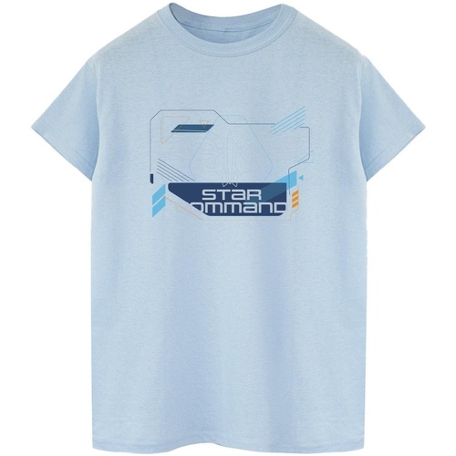 Abbigliamento Donna T-shirts a maniche lunghe Disney Lightyear Star Command Icons Blu
