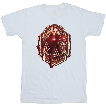 Abbigliamento Bambina T-shirts a maniche lunghe Marvel Doctor Strange Wanda Vintage Bianco