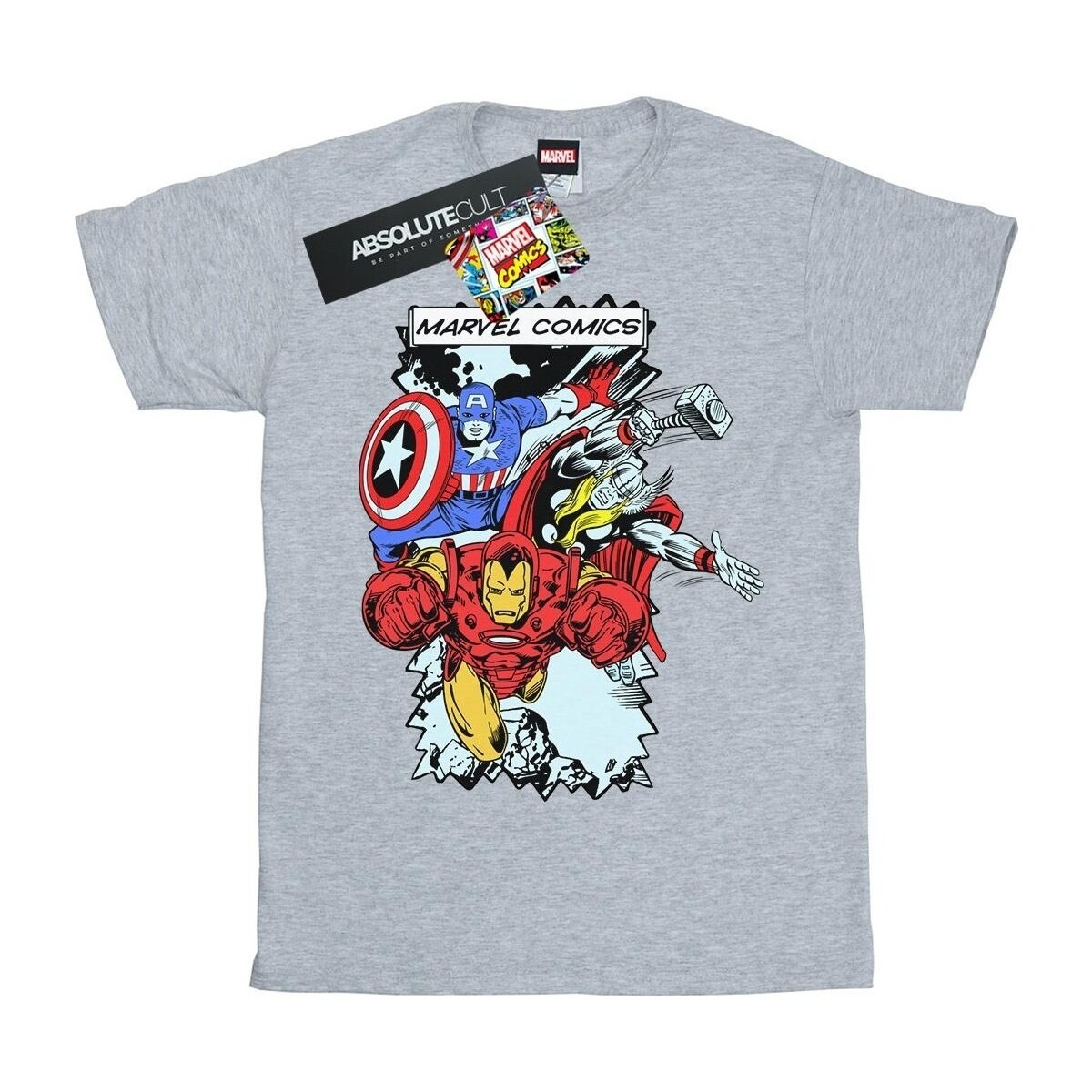 Abbigliamento Donna T-shirts a maniche lunghe Marvel Comic Characters Grigio