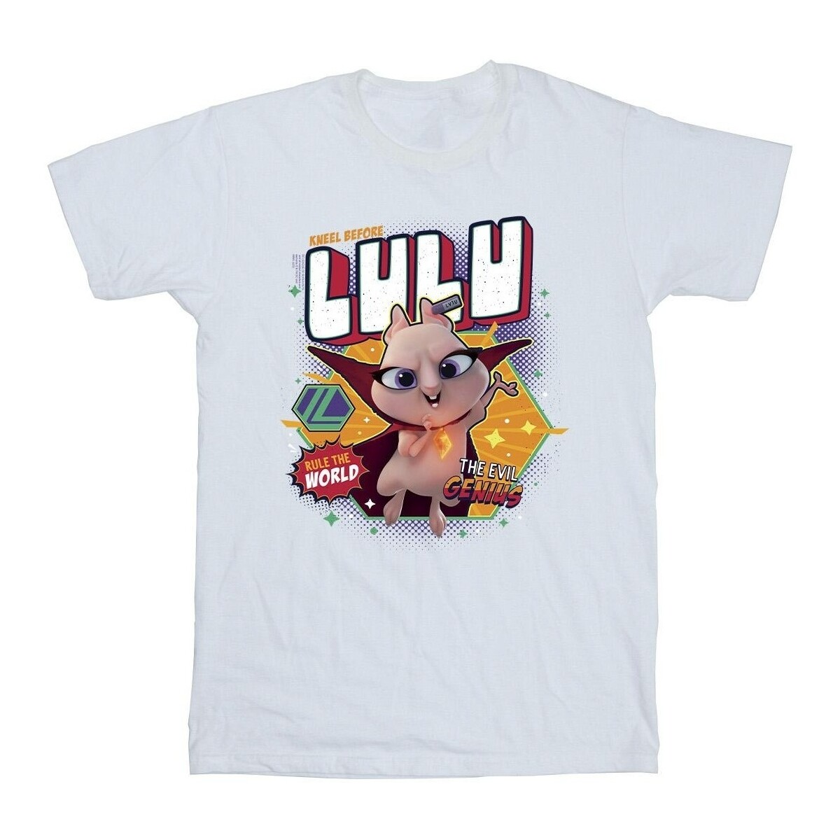 Abbigliamento Bambina T-shirts a maniche lunghe Dc Comics DC League Of Super-Pets Lulu Evil Genius Bianco