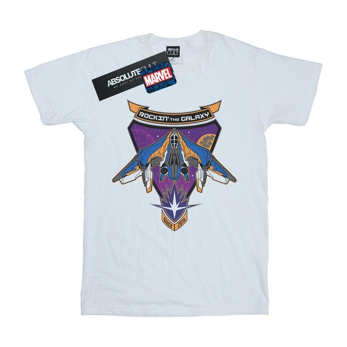 Abbigliamento Donna T-shirts a maniche lunghe Marvel Guardians Of The Galaxy Rockin' Milano Bianco