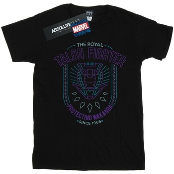 Abbigliamento Donna T-shirts a maniche lunghe Marvel Black Panther The Royal Talon Fighter Nero
