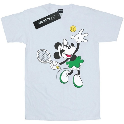 Abbigliamento Donna T-shirts a maniche lunghe Disney Minnie Mouse Tennis Bianco