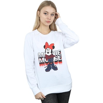Abbigliamento Donna Felpe Disney Minnie Mouse In Hoodie Bianco
