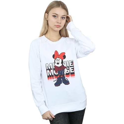 Abbigliamento Donna Felpe Disney Minnie Mouse In Hoodie Bianco
