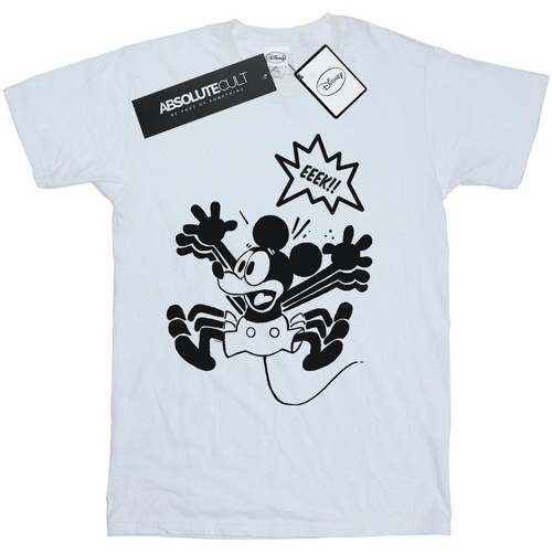 Abbigliamento Donna T-shirts a maniche lunghe Disney Mickey Mouse EEEEEK! Bianco