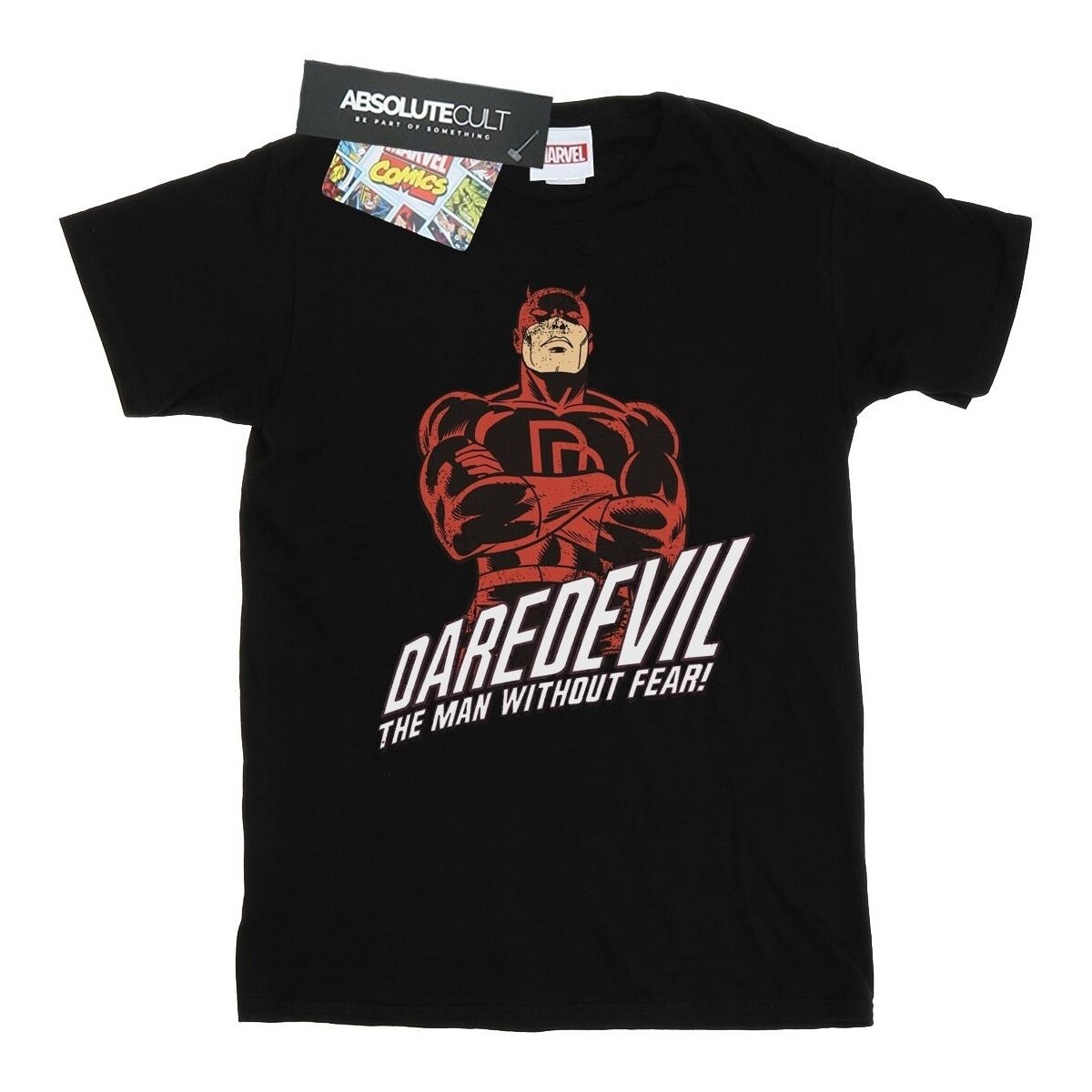 Abbigliamento Uomo T-shirts a maniche lunghe Marvel Daredevil Slogan Nero