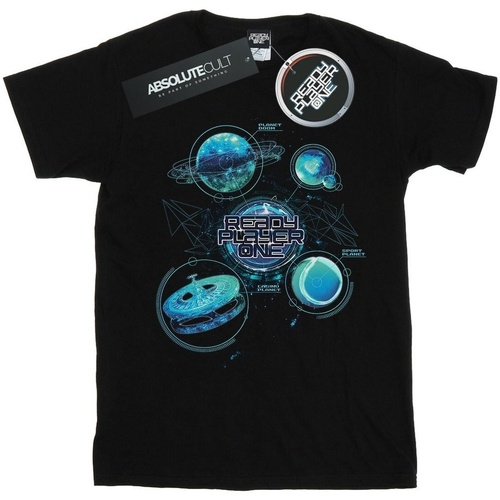 Abbigliamento Bambino T-shirt maniche corte Ready Player One Universe Map Nero
