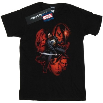 Abbigliamento Donna T-shirts a maniche lunghe Marvel BI50842 Nero