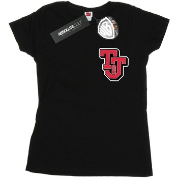 Abbigliamento Donna T-shirts a maniche lunghe Dessins Animés Collegiate Logo Nero