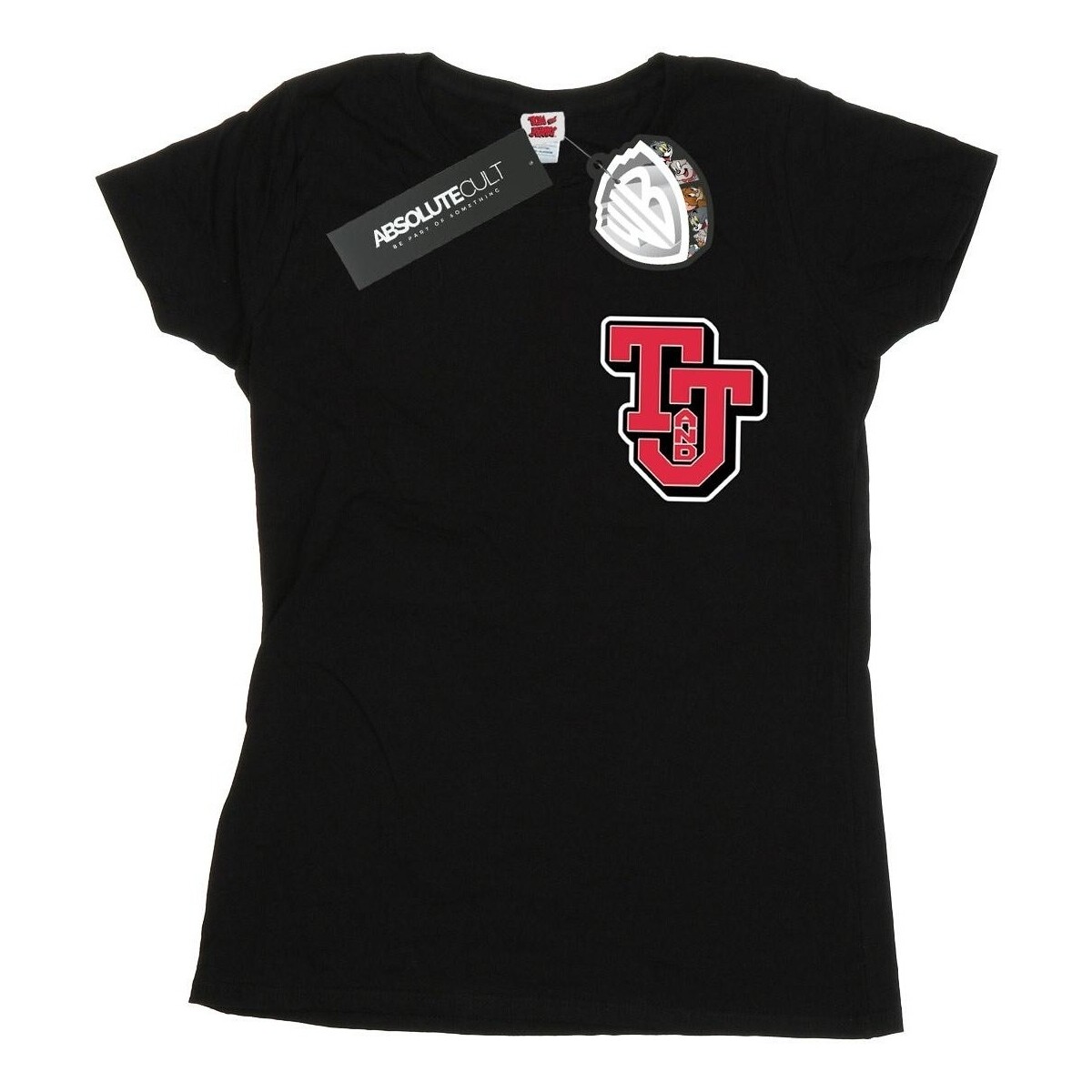 Abbigliamento Donna T-shirts a maniche lunghe Dessins Animés Collegiate Logo Nero