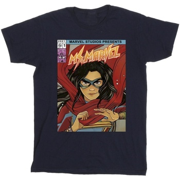 Abbigliamento Uomo T-shirts a maniche lunghe Marvel Ms  Comic Poster Blu