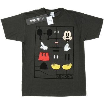 Abbigliamento Uomo T-shirts a maniche lunghe Disney Mickey Mouse Construction Kit Multicolore