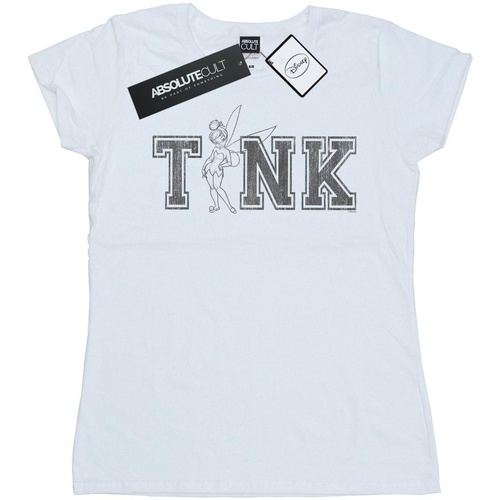 Abbigliamento Donna T-shirts a maniche lunghe Disney Tinker Bell Collegiate Tink Bianco