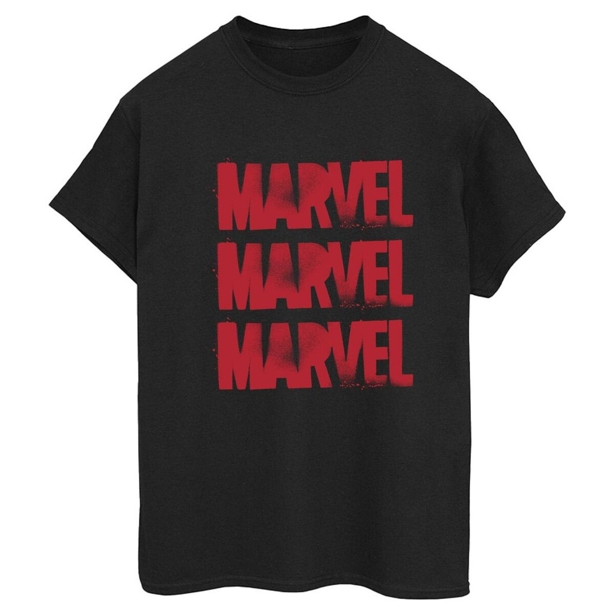 Abbigliamento Donna T-shirts a maniche lunghe Marvel Red Spray Logos Nero