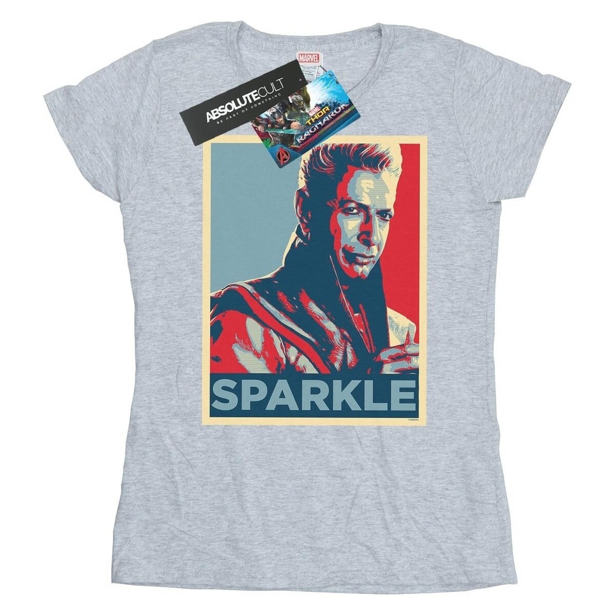 Abbigliamento Donna T-shirts a maniche lunghe Marvel Thor Ragnarok Grandmaster Sparkle Grigio