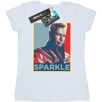 Abbigliamento Donna T-shirts a maniche lunghe Marvel Thor Ragnarok Grandmaster Sparkle Bianco