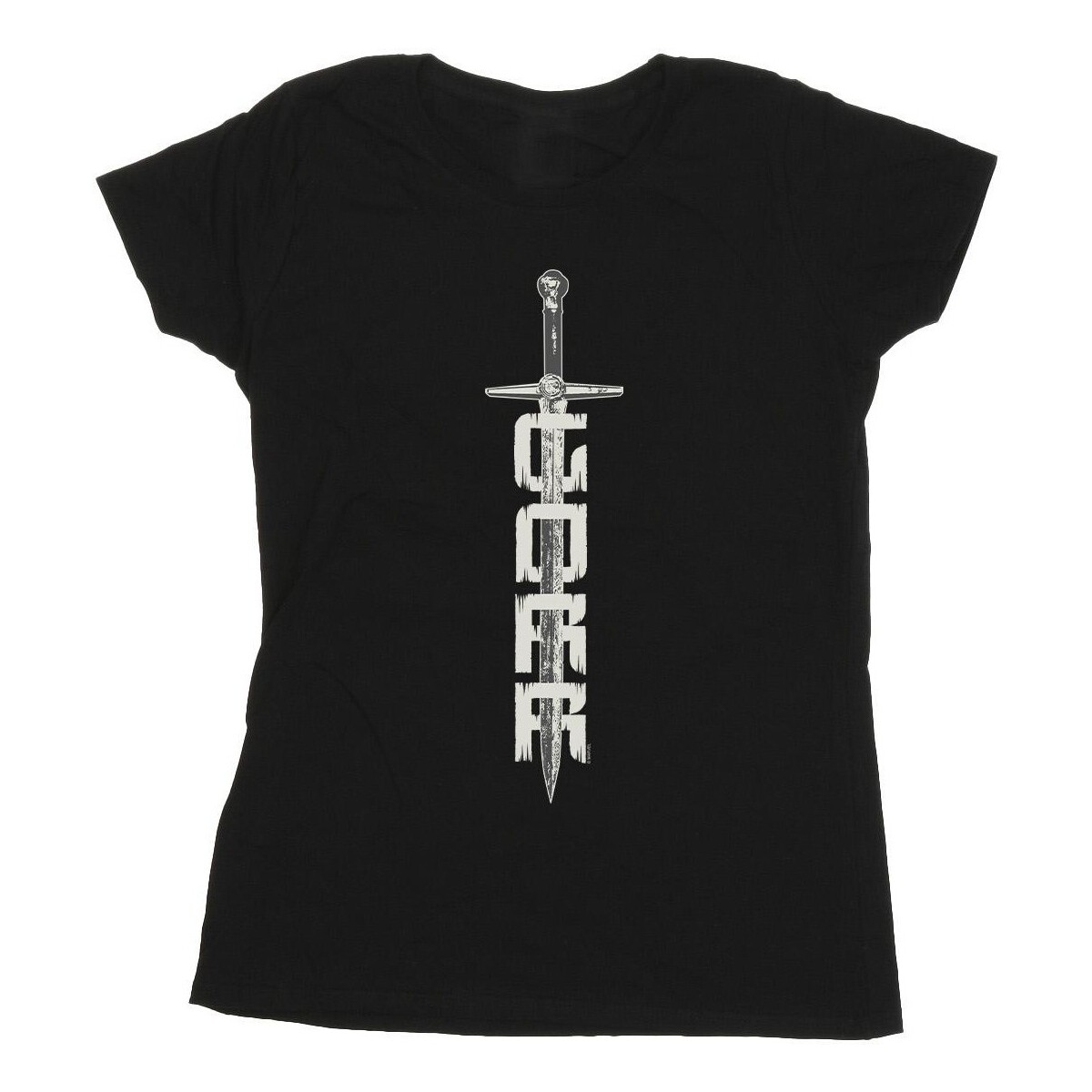 Abbigliamento Donna T-shirts a maniche lunghe Marvel Thor Love And Thunder Gorr Sword Nero