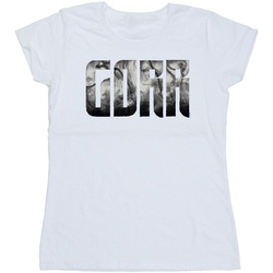 Abbigliamento Donna T-shirts a maniche lunghe Marvel Thor Love And Thunder Gorr Chest Bianco