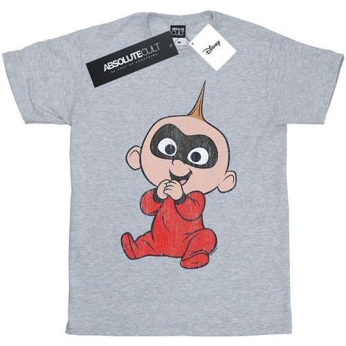 Abbigliamento Bambina T-shirts a maniche lunghe Disney Incredibles 2 Jack Jack Grigio