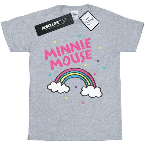 Abbigliamento Uomo T-shirts a maniche lunghe Disney Minnie Mouse Rainbow Dots Grigio