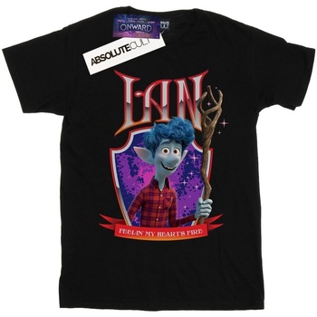 Abbigliamento Bambina T-shirts a maniche lunghe Disney Onward Ian Heart's Fire Nero