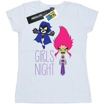 Abbigliamento Donna T-shirts a maniche lunghe Dc Comics Teen Titans Go Girls Night Bianco