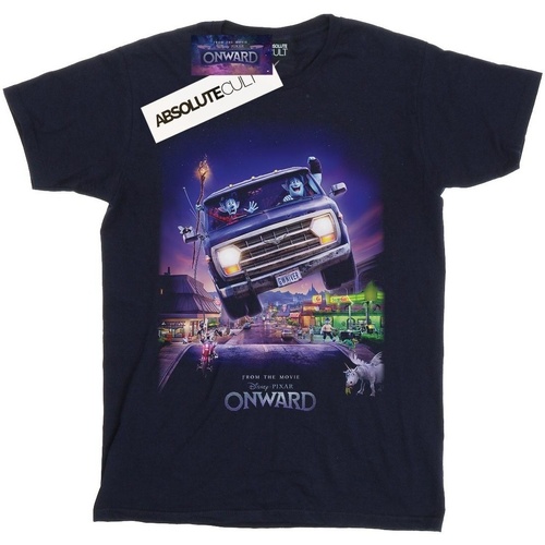 Abbigliamento Bambina T-shirts a maniche lunghe Disney Onward Gwniver Poster Blu
