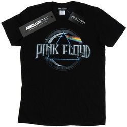 Abbigliamento Bambina T-shirts a maniche lunghe Pink Floyd Dark Side Of The Moon Circular Logo Nero