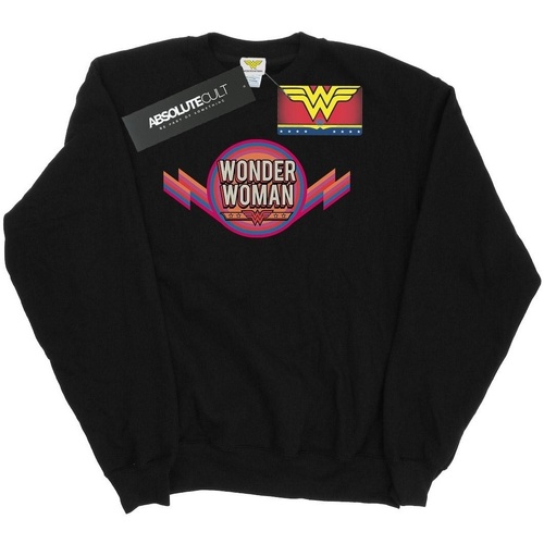 Abbigliamento Uomo Felpe Dc Comics Wonder Woman Rainbow Logo Nero