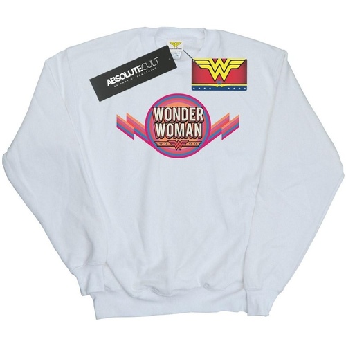 Abbigliamento Uomo Felpe Dc Comics Wonder Woman Rainbow Logo Bianco