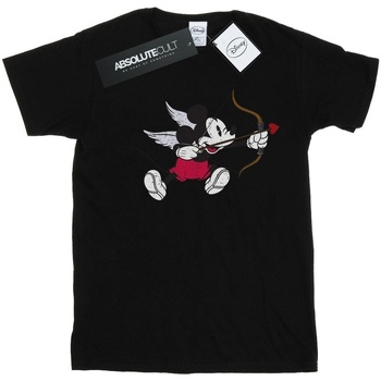 Abbigliamento Uomo T-shirts a maniche lunghe Disney Mickey Mouse Love Cherub Nero