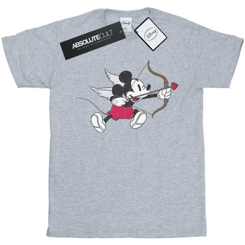 Abbigliamento Uomo T-shirts a maniche lunghe Disney Mickey Mouse Love Cherub Grigio