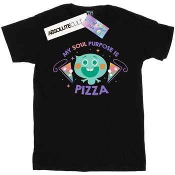 Abbigliamento Bambino T-shirt maniche corte Disney Soul 22 Soul Purpose Is Pizza Nero