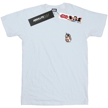 Abbigliamento Bambino T-shirt maniche corte Disney The Force Awakens BB-8 Chest Print Bianco