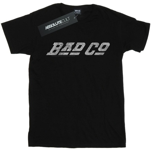 Abbigliamento Bambina T-shirts a maniche lunghe Bad Company Straight Logo Nero