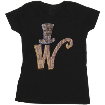 Willy Wonka W Logo Hat Nero
