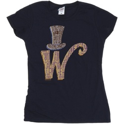 Abbigliamento Donna T-shirts a maniche lunghe Willy Wonka W Logo Hat Blu