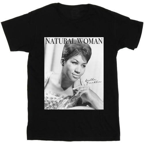 Abbigliamento Bambina T-shirts a maniche lunghe Aretha Franklin Natural Woman Nero