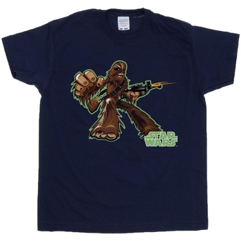 Abbigliamento Bambino T-shirt maniche corte Disney Chewbacca Character Blu