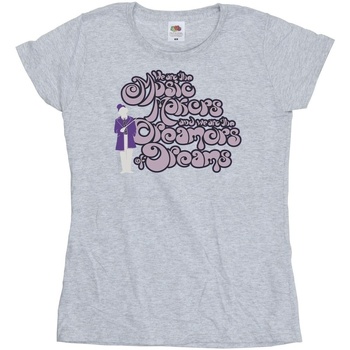 Abbigliamento Donna T-shirts a maniche lunghe Willy Wonka Dreamers Text Grigio