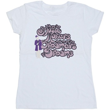 Abbigliamento Donna T-shirts a maniche lunghe Willy Wonka Dreamers Text Bianco