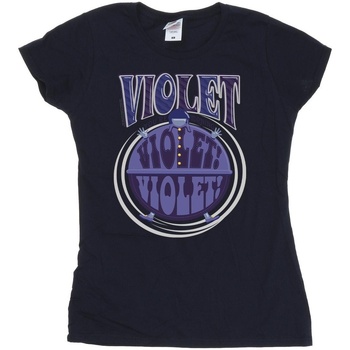Abbigliamento Donna T-shirts a maniche lunghe Willy Wonka Violet Turning Violet Blu