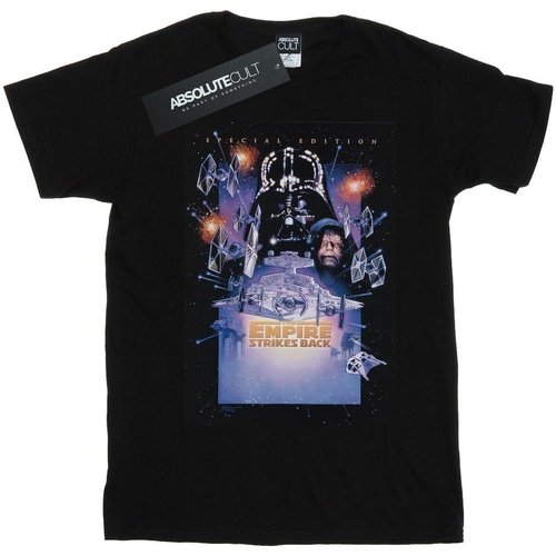 Abbigliamento Bambino T-shirt maniche corte Disney Episode V Movie Poster Nero
