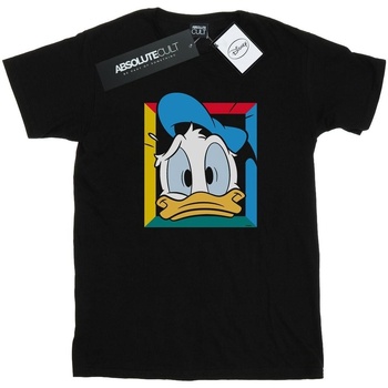 Abbigliamento Uomo T-shirts a maniche lunghe Disney Donald Duck Panicked Nero