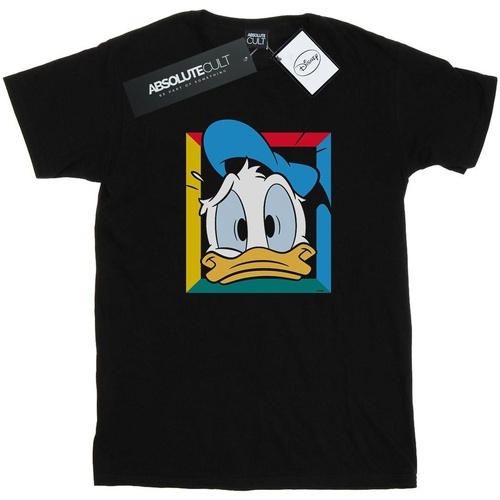 Abbigliamento Uomo T-shirts a maniche lunghe Disney Donald Duck Panicked Nero