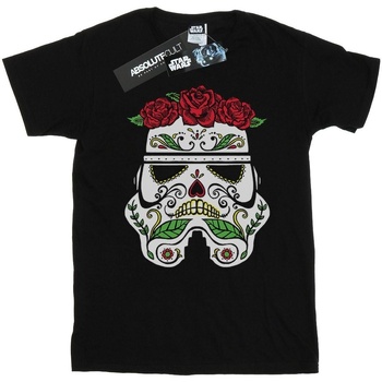 Abbigliamento Bambino T-shirt maniche corte Disney Stormtrooper Day Of The Dead Nero